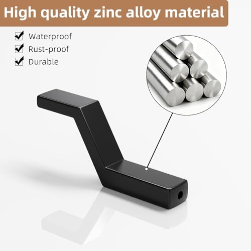 Heavy Duty Wall Hooks for Hanging, 40 lbs Single Coat Hooks & Towel Hooks Wall - Image 4