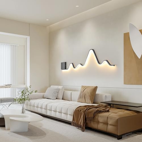 Qcyuui Wall Sconce, 43.3 inch Dimmable Hardwired LED Wall Light - Image 2