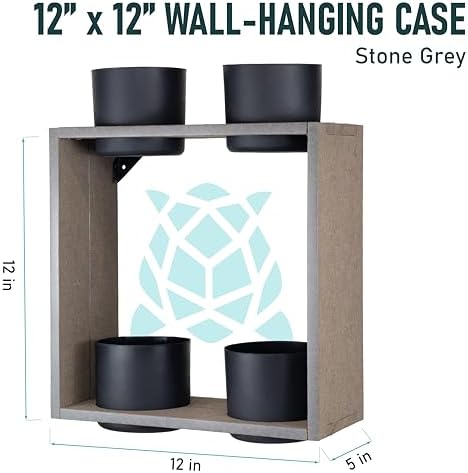 Hanging Planter Line, Plant Hanger, Stone Gray, 4 Pots Case - Image 3