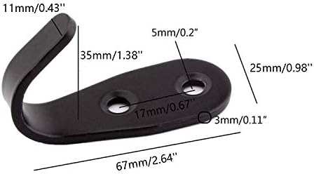 Heavy Duty Wall Hooks, Stainless Steel Screw On Hooks - Image 2