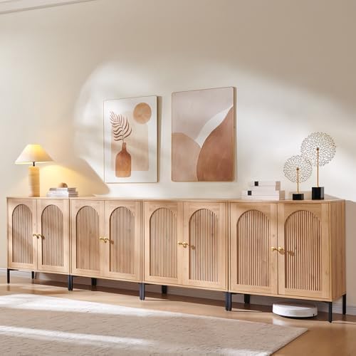 IFGET 123.5" W Modern Arched Sideboard Buffet Cabinet by IFGETEnrichYourLivingSpace