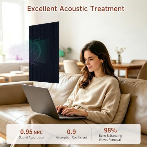 TO-TH Soundproof Wall Panels Self-Adhesive Acoustic Panel 12Pack - Image 4