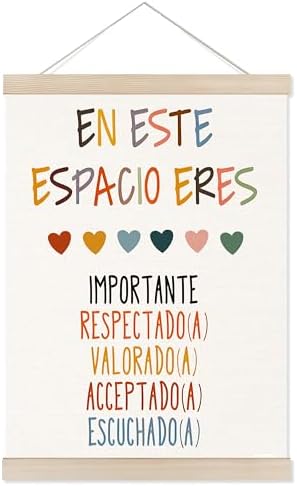 Welshower Spanish Mental Health Poster Hanger Frame, En Este Espacio Eres in by Unknown