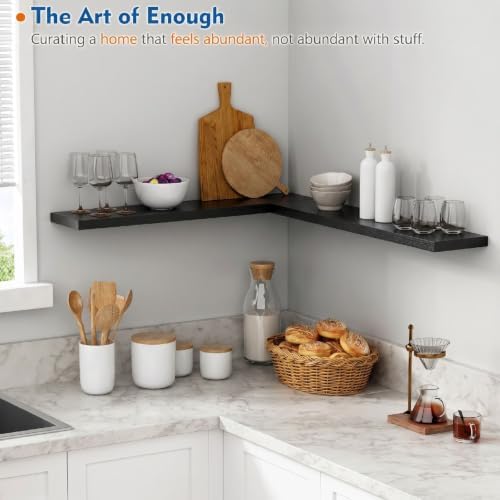 Black Floating Shelves 36 Inch Long - Image 3