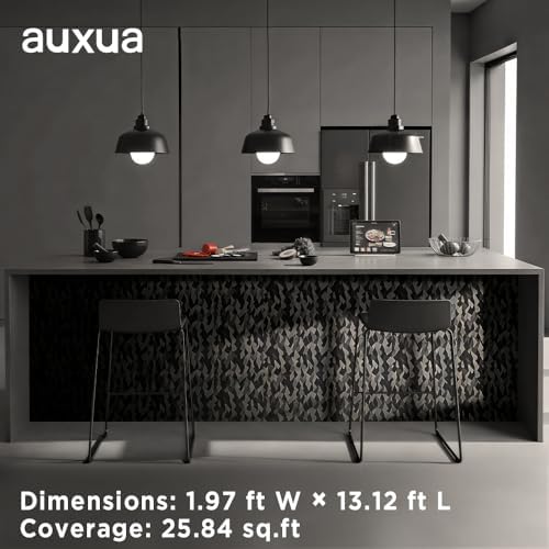 Black Textured Peel and Stick Wallpaper 23.6" x 157"– Easy to Use - Image 2