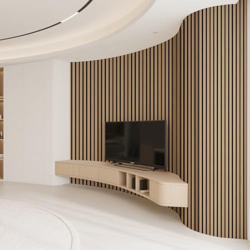 Art3d Roll-Flat Design Acoustic Wood Slat Wall Panels - Image 2
