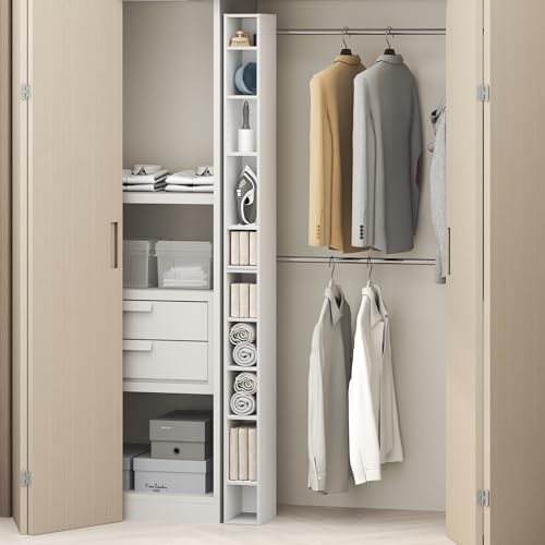 Furinno Fulda 10-Tier Closet Organizers and Storage, Open Shelf, Storage by Furinno-FitsYourSpaceFitsYourBudget