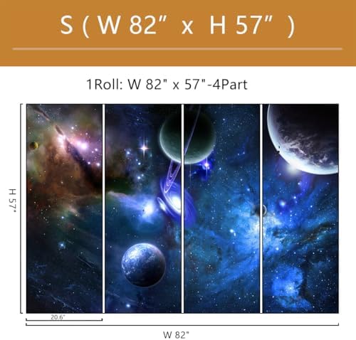 Galaxy Planet Wallpaper Mural Peel and Stick - Image 4