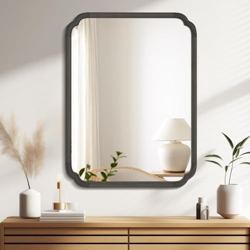 WallBeyond 28" x 40" Rounded Corner Arch Wall Mirror - Image 3