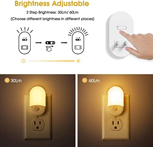 L LOHAS LED Night Lights Plug into Wall, 4 Pack LED Night Light Light - Image 5