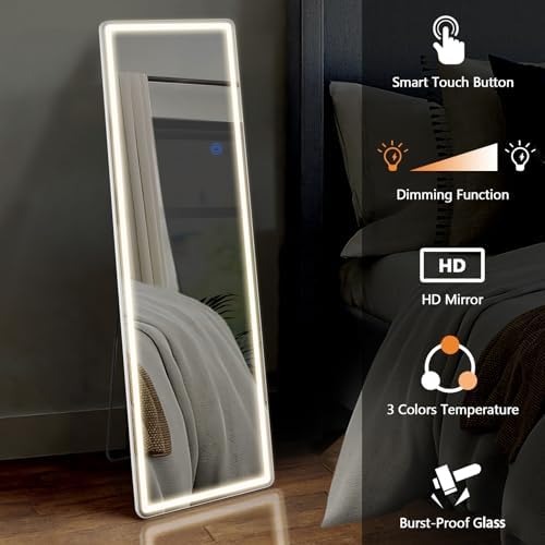 Lighted Full Body Mirror, 65x21 Wall Mounted Mirror - Image 5