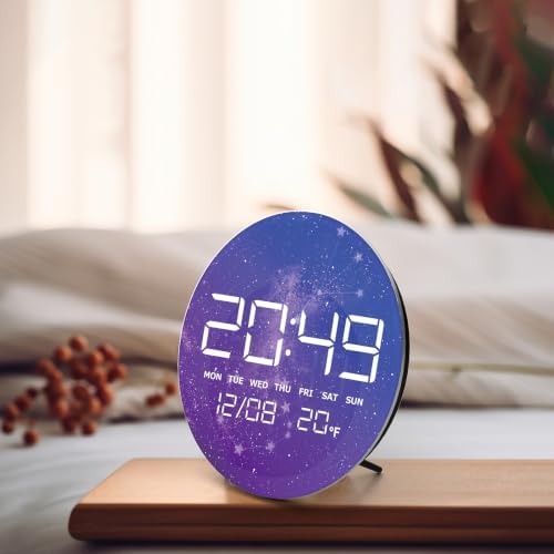 Digital Wall Clock, LED Scorpio Design, Temperature Display - Image 6