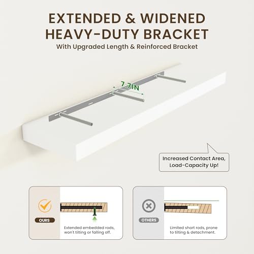 FLYJOE 72 Inch Floating Shelf - Image 5