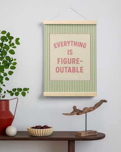FGFK Everything Is Figureoutable Positive Affirmations Wall Art Poster Hanger - Image 3