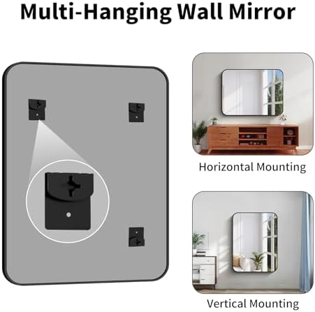 Koonmi Bathroom Wall Mirror, 36x48 Inch Large Vanity Mirror - Image 5