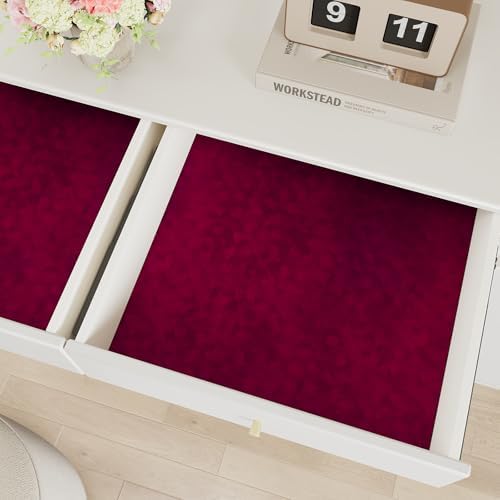 VEELIKE Retro Red Velvet Wallpaper Peel and Stick Self Adhesive Soft Felt Liner - Image 3
