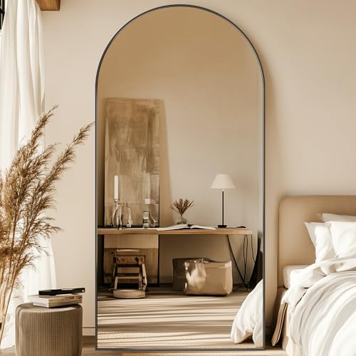 77"x38" Arched Full Length Mirror, Large Floor Mirror by Unknown