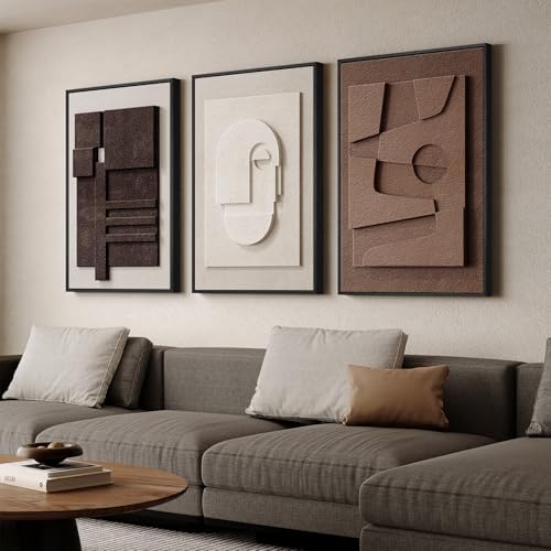 Large Framed 3D Wall Art for Living Room by Cuspin
