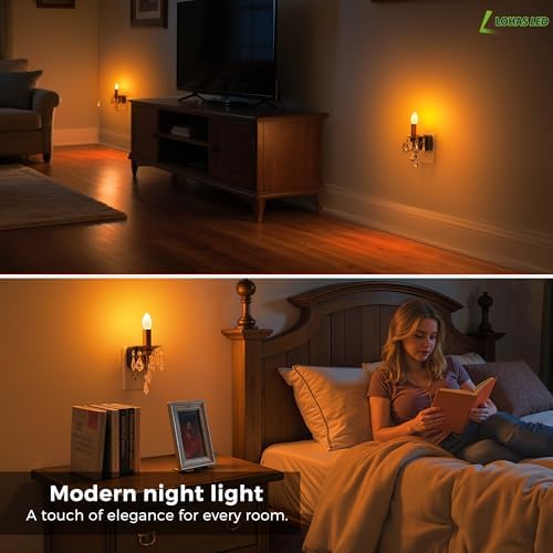 L LOHAS LED Candle Night Light, Night Lights Plug into Wall - Image 5