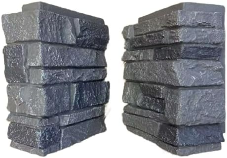 OTECKO Distinct 4-Pack Distinct Ledge Faux Stone 90 Degree Outside Corner Pieces - Image 2