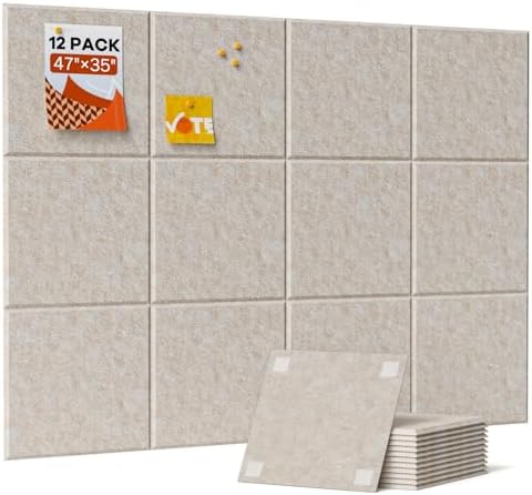 Soundsbay Square Soundproof Wall Panels 12 Pack by Soundsbay