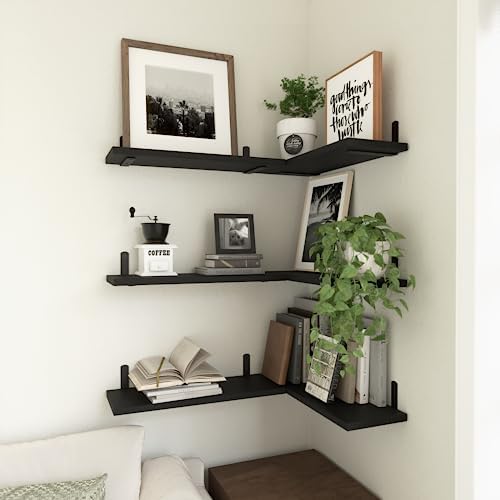 WOPITUES Floating Shelves Set of 6 - Image 5