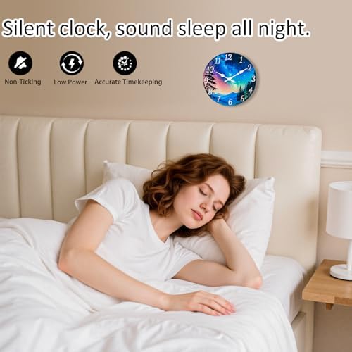 Glass Wall Clock Battery Operated - Image 4