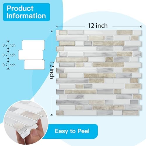 Art3d Linear Design Tile Peel and Stick Backsplash - Image 6
