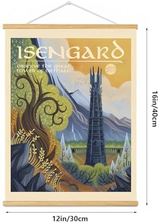 Middle Earth Landscape Wall Art Prints Canvas PaintingFantasy Posters, Wall - Image 4