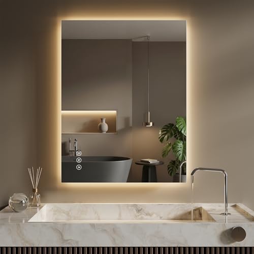24"X32" LED Bathroom Mirror by FLYECHO