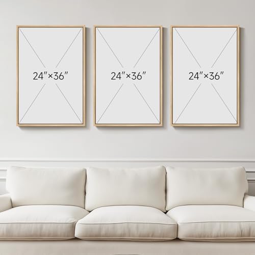 Large Framed Boho Modern Mountain Wall Art - Image 4