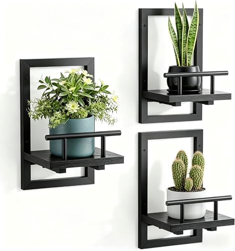 Sbosbo Floating Shelves for Wall Plant Shelf Indoor Wall Mounted Shelves by SBOSBO
