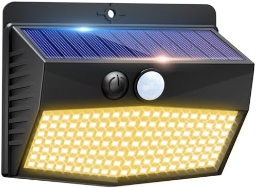 Peasur 1 Pack Solar Motion Sensor Lights Outdoor Waterproof by Peasur