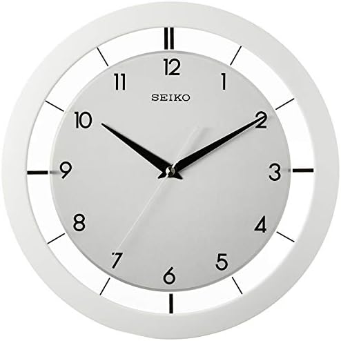 SEIKO QXA520WLH Metal Non Ticking Wall Clock, 11 Inch - Image 2