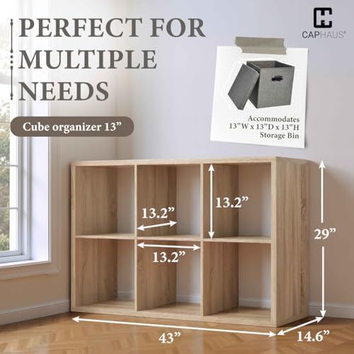 CAPHAUS Sturdy Room 13-Inch Cube Storage Organizer Shelf, - Image 3