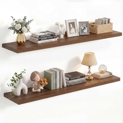 Vivelove 10 Inch Deep Floating Shelves 40” Set of 2 by VIVELOVE