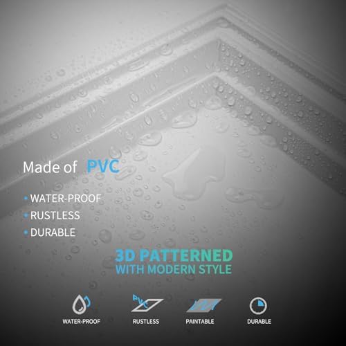 Art3d 24-Pack Waterproof Drop Relief Ceiling Tiles, 24 x 24 in - Image 6