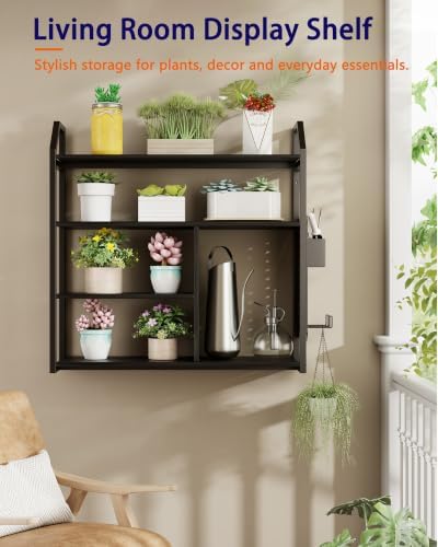 Floating Shelves with LED Light, 31.5" Wall Mounted Display Shelf - Image 7