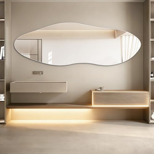 Niccy Wavy Full Length Mirror, Irregular Wall-Mounted Mirror - Image 5