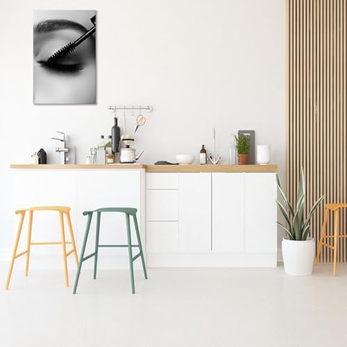 Black And White Magazine Cover Posters Female Eyelashes Canvas Wall Art - Image 6