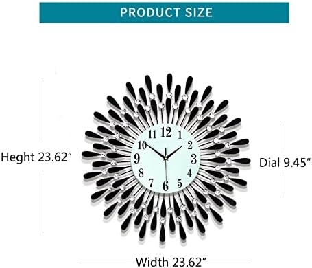 Large Wall Clocks for Living Room Decor Big Modern Silent Clock - Image 5