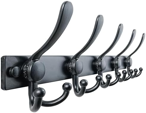 Dseap Coat Rack Wall Mount, Heavy Duty 12-Gauge Base vs Flimsy 1mm, by Dseap