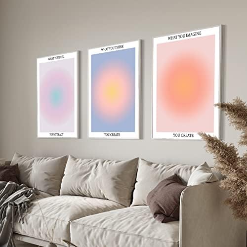 NCYEL 3 Colorful Abstract Halo Posters, 16x24inx3 Unframed - Image 6