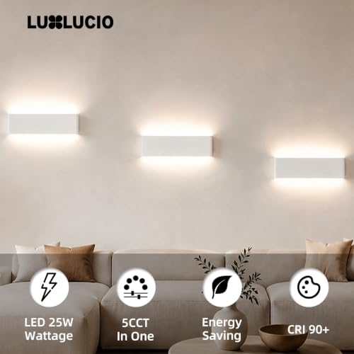 23.6" Hardwired Black Rectangular Indoor Up Down LED Vanity Light - Image 2