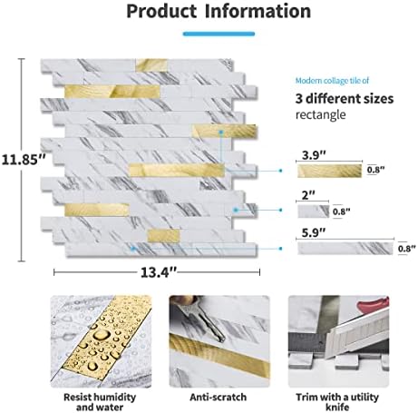 Art3d Faux Stone Peel & Stick Backsplash Tile - Image 4