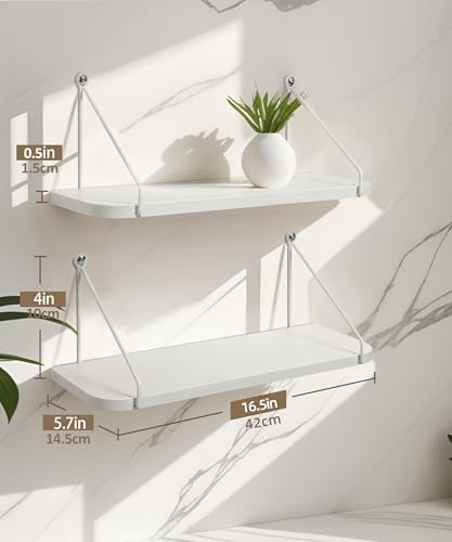 Afuly White Floating Shelves for Wall, Shelf - Image 3