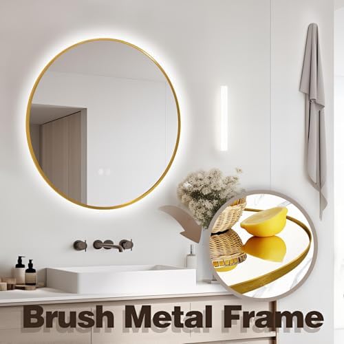 Niccy 28" Round LED Bathroom Backlit Mirror - Image 4