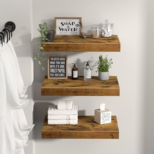 QEEIG 10" Deep Floating Projector Shelves Under TV Shelf - Image 2