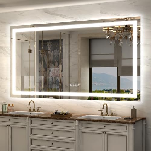 66x36 LED Lighted Bathroom Mirror by ODDSANMirrors