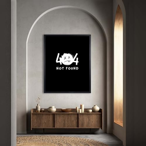 InkFlow Posters Not Found Canvas Poster - Image 4